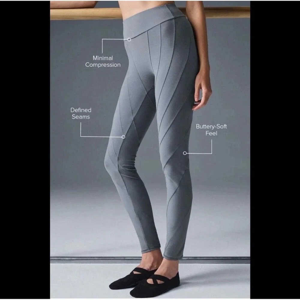 Alo Yoga High Waist Leggings Steel Grey Athletic Workout Athleisure Size xs soft